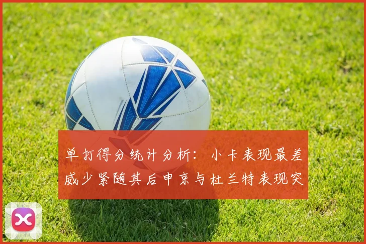 单打得分统计分析：小卡表现最差威少紧随其后申京与杜兰特表现突出